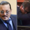 Johnny Depp hugs his lawyer