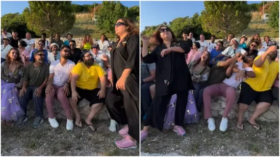 Farah Khan and Vicky Kaushal in a latest video