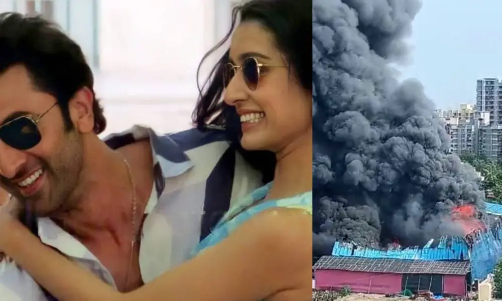 Ranbir and Shraddha Kapoor's film set catches fire