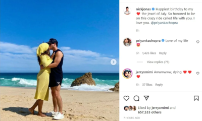 Priyanka chopra and nick jonas celebrated birthday