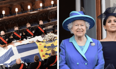 Prince Harry and Meghan Markle at Queen Elizabeth II's funeral