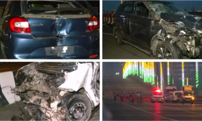 A Horrible Crash on Mumbai's Bandra-Worli Sea Link
