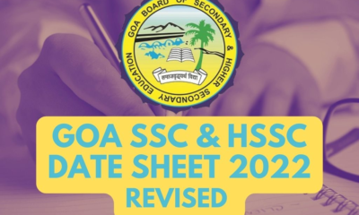 Goa Board 10th and 12th Date Sheets are now available