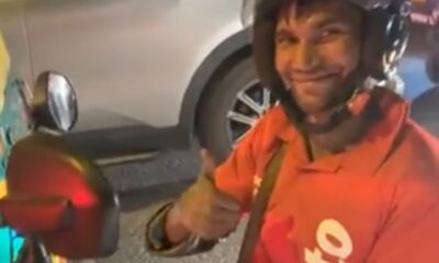 Zomato service guy being disable