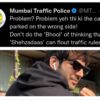 Mumbai Traffic Police funny Tweet