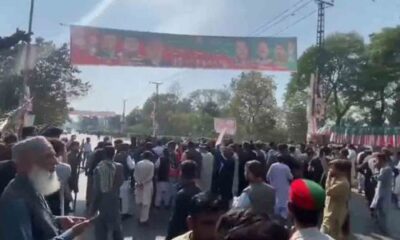 Imran Khan supporters clashed outside his home