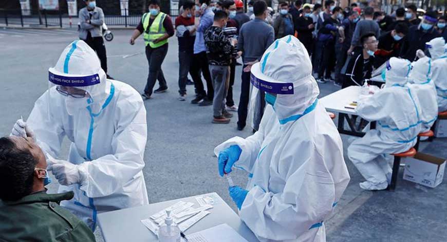 China reported highest Covid cases from Dec to Feb