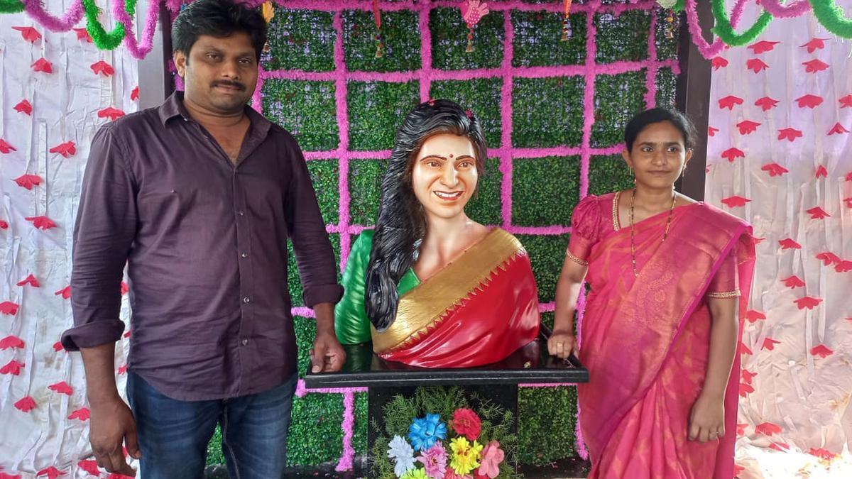 Watch Fan build's temple of Samantha Ruth Prabhu