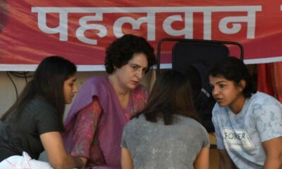 Priyanka Gandhi Vadra meet's protesting wrestlers