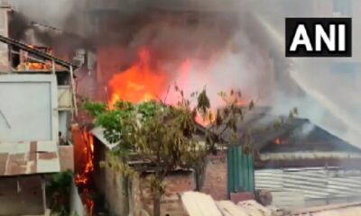 Manipur violence: house set on fire