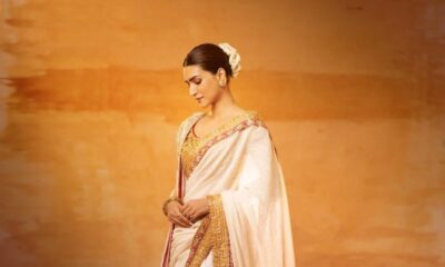 Kriti Sanon sari look at Adipurush trailer launch
