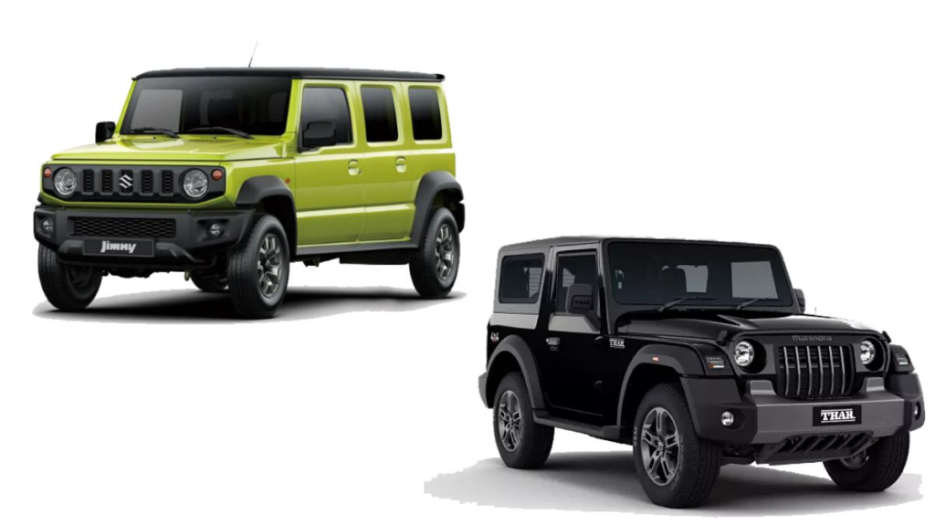 Maruti Suzuki Jimny VS Mahindra Thar 