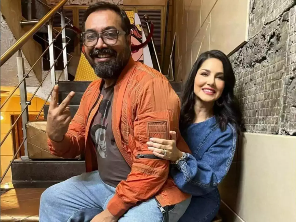 Anurag Kashyap with Sunny Leone.
