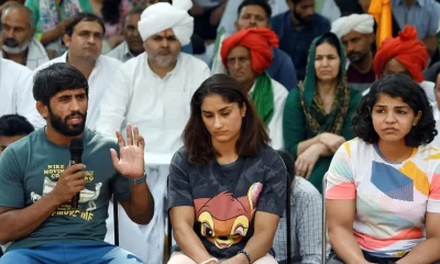 Randeep Singh Surjewala meets wrestlers protesting