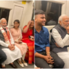 PM Narendra Modi in Delhi Metro