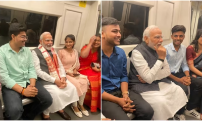 PM Narendra Modi in Delhi Metro