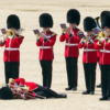 British royal guards collapse at Horse Guards Parade