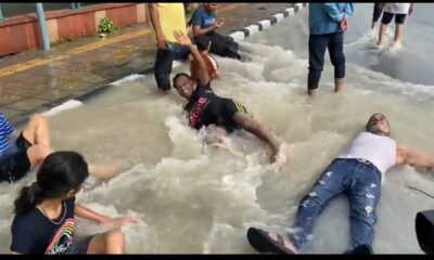 Waterpark on the streets of Delhi