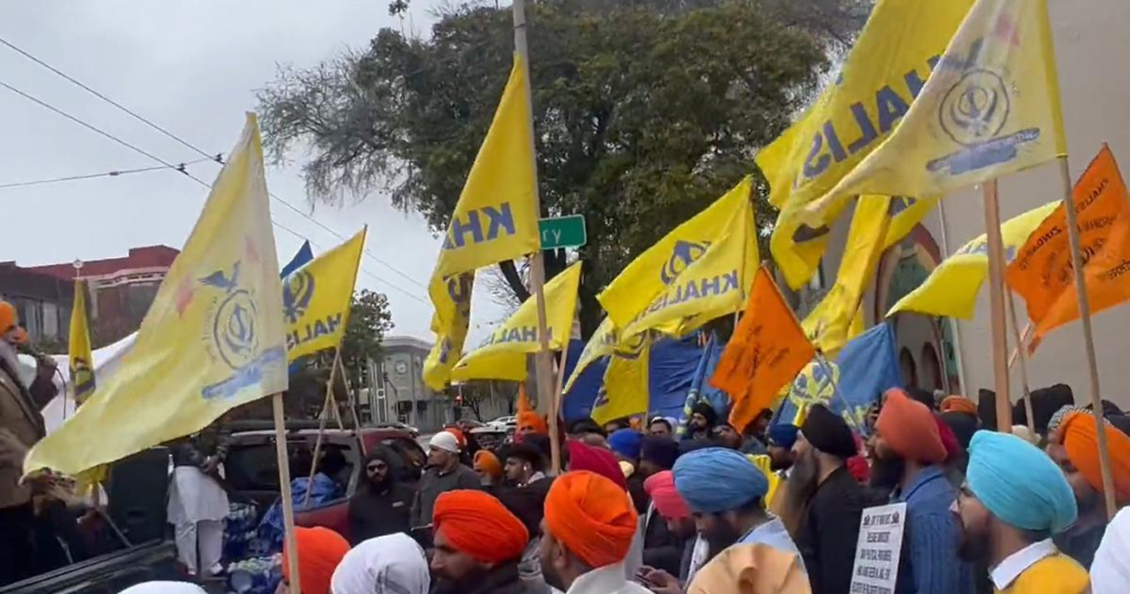 Khalistan poster in Canada