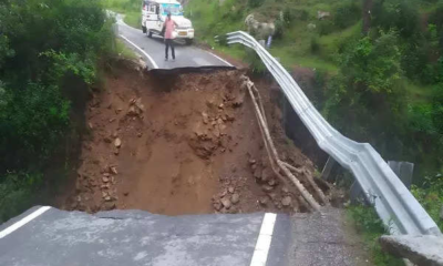 rain washed out part of Gairsain-Karnprayag highway