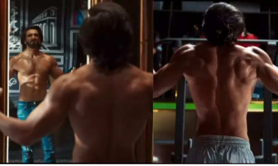Ranveer Singh flexes his body