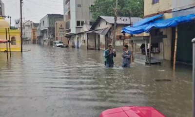 Heavy rainfall caused flood like situation in Gujarat