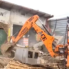 Several shops demolished in Haryana's Nuh District