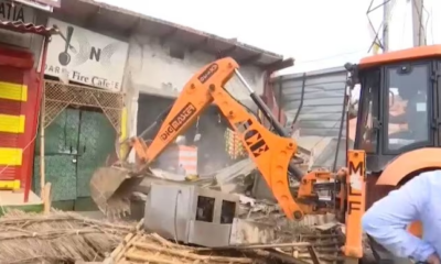 Several shops demolished in Haryana's Nuh District