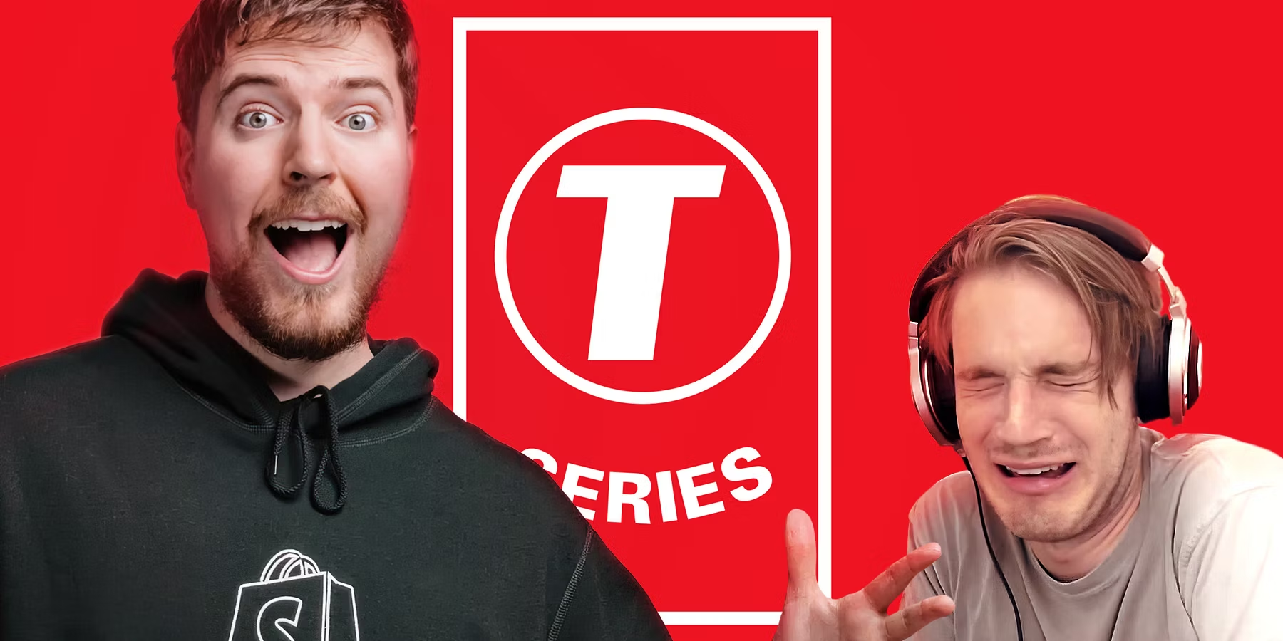 Now it's T-Series vs Mr Beast