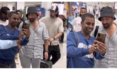 Sunny Deol got angry on Fan at airport