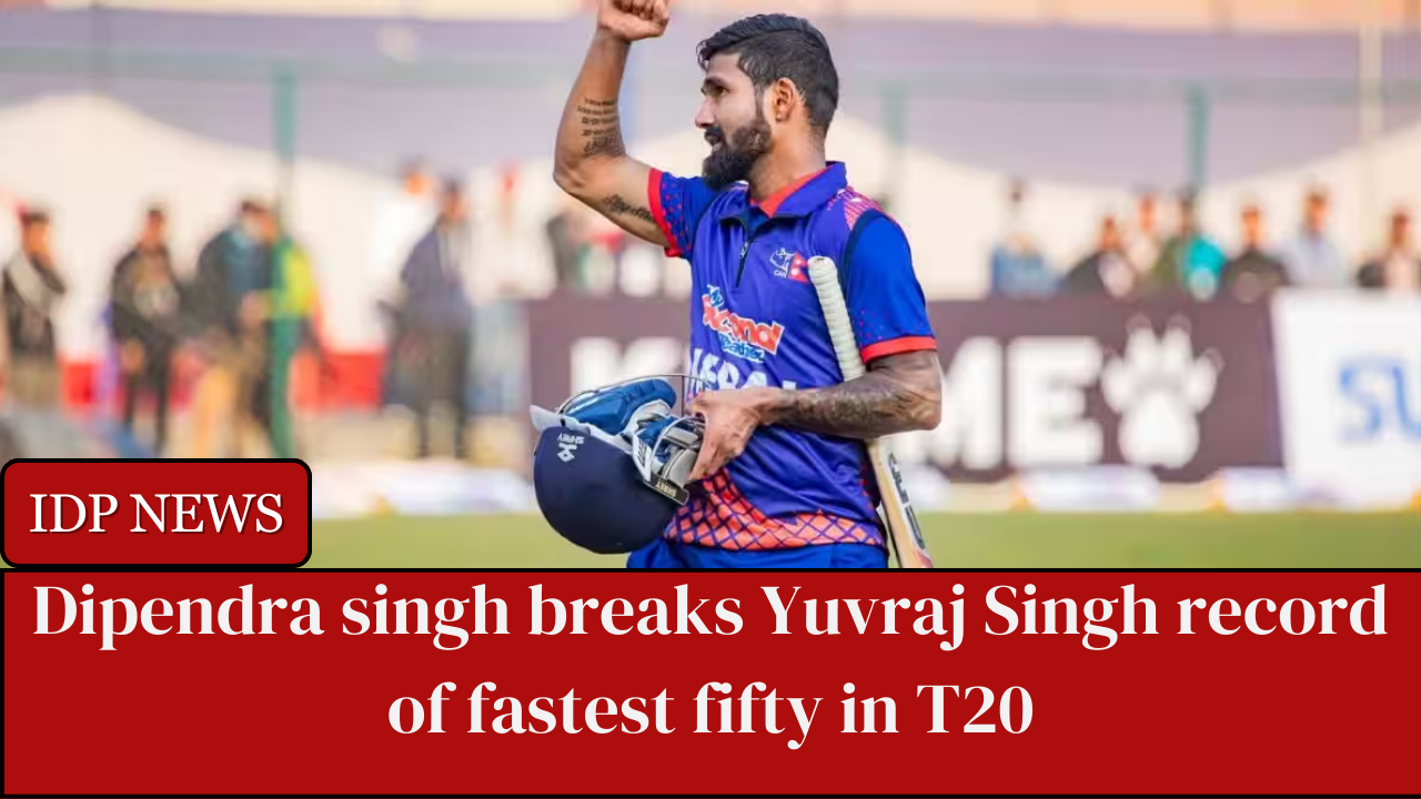 Nepal created the world record by scoring 314 runs in 20 overs. Dipendra Singh scores the fastest fifty in the t20, breaking Yuvraj Singh's record.