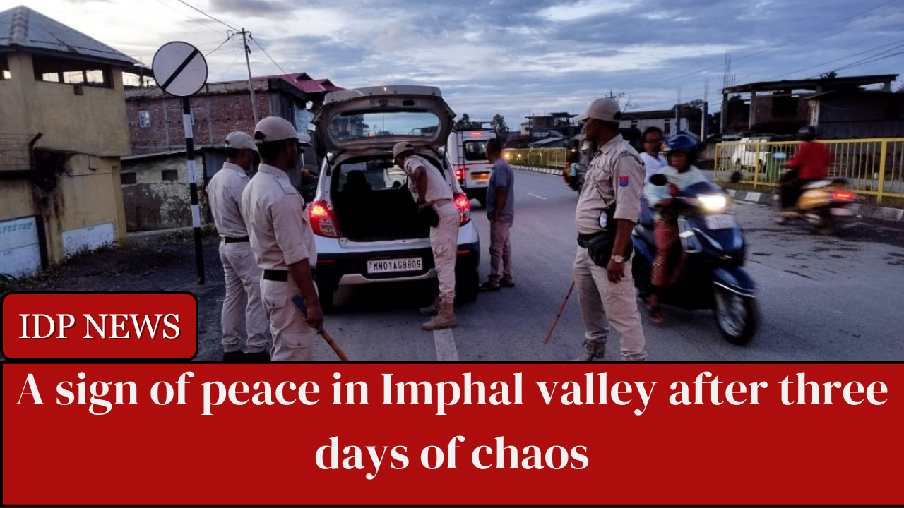 After three days of violent protests in various regions, the atmosphere in Imphal Valley remained mostly calm on Friday.