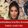 Kim Kardashian did not let her son Saint get away with his rude behavior recently when the paparazzi