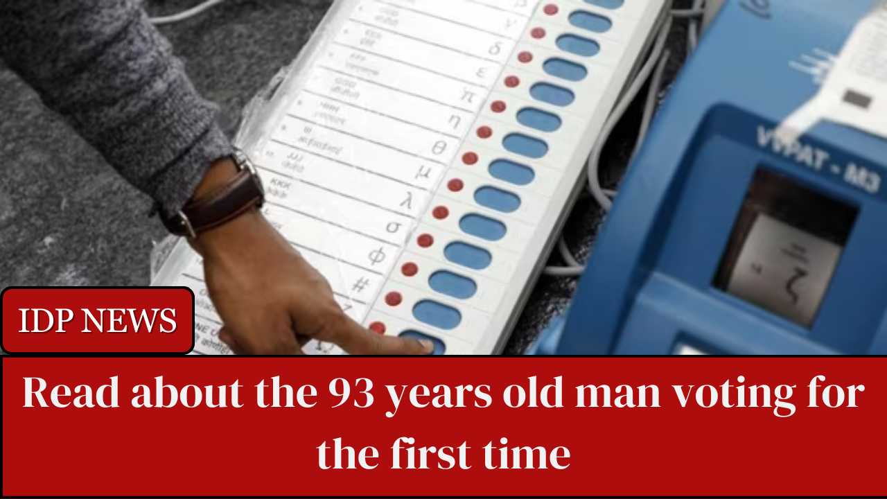 A 93-year-old man from Chhattisgarh's naxal-infested Kanker district is voting for the first time during this year's assembly elections.