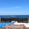 The Navy blocked a small ship, and over 3,089 kg of charas, 158 kg of methamphetamine, and 25 kilograms of morphine valued at ₹ 1,300 crore were seized.