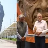 The tech mogul posted a video of his trip to the planet's tallest statue—the 597-foot-tall statue of Sardar Vallabhbhai Patel—and thanked Prime Minister Narendra Modi for the invitation.