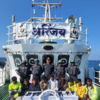 NCB) and Gujarat ATS seized a boat off the Gujarat coast carrying 60 packages of narcotics and six Pakistani crew members.