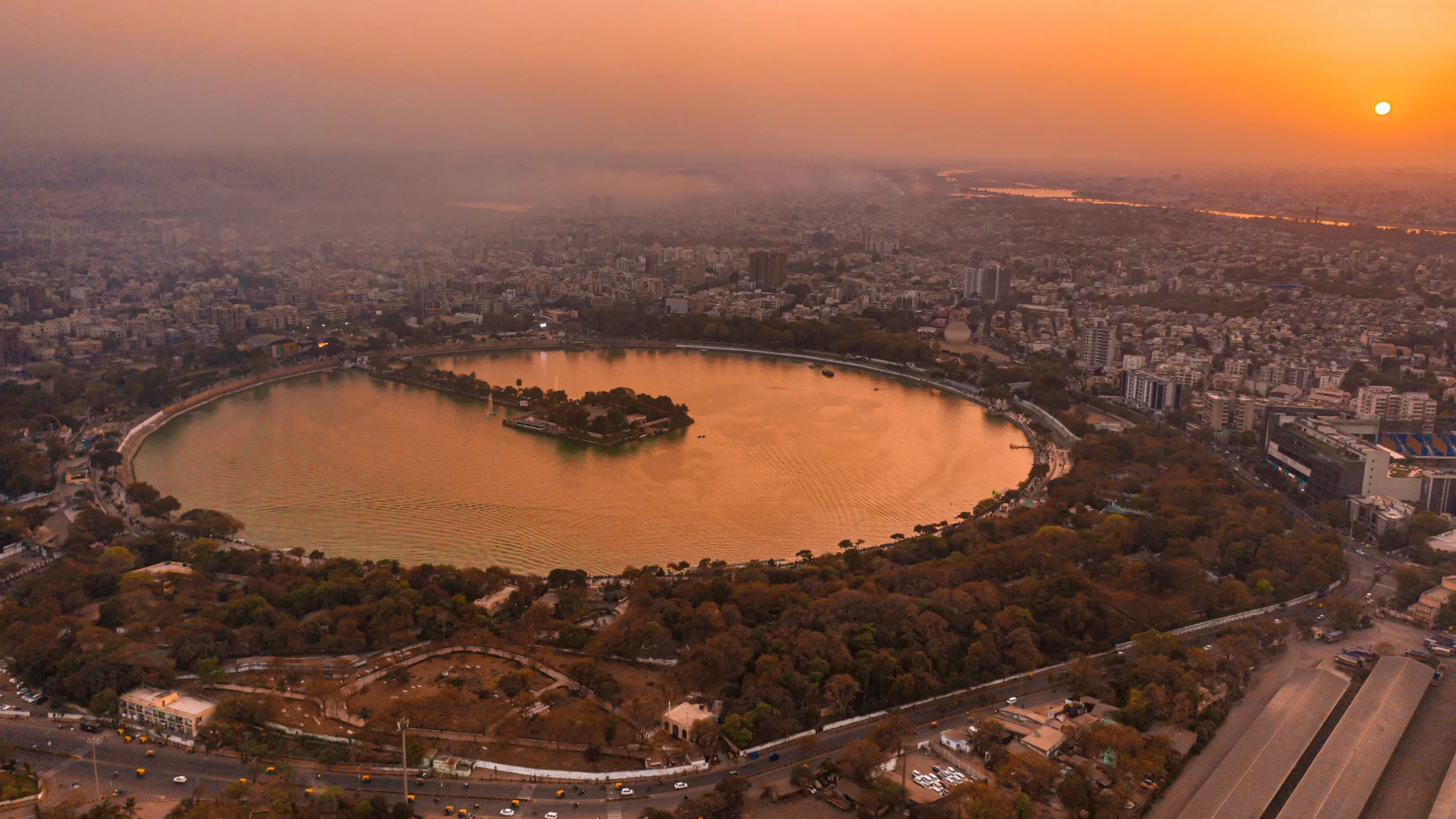 A government release said the three projects comprise the building of a six-lane elevated corridor of 10.630 km from Narol Junction to Sarkhej Junction and an 8-lane bridge to replace the current Shastri bridge on the Sabarmati River on National Highway-47 in Ahmedabad, which will cost ₹ 1,295 crore.