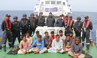 Drug: The Pakistani citizens were held during a joint operation of the Indian Coast Guard, Narcotics Control Bureau (NCB), and the Gujarat Anti-Terrorist Squad (ATS).