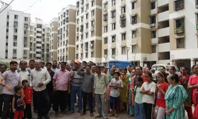 Citizens of Motnath Residency Cooperative Housing Society in Gujarat protest against housing allowance to a Muslim female, seeking its invalidation.
