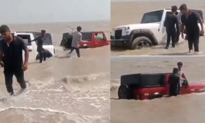 Police have reported a case against both drivers after the incident clip went viral on the internet.