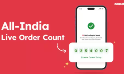 Zomato has added a new feature to its meal delivery platform that allows consumers to view the live order count.