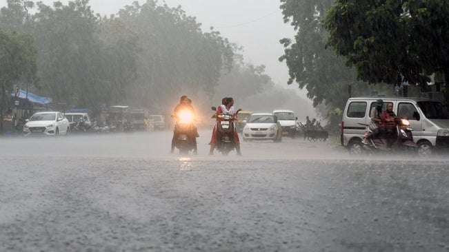 Heavy rains have severely impacted Valsad, Gujarat, causing widespread flooding and considerable disruptions throughout the area.