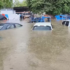 Heavy rain over the past two days has caused serious waterlogging in Vadodara, Gujarat, resulting in a flood-like condition.