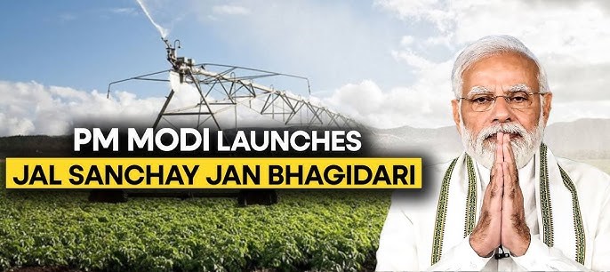 The Jal Sanchay Jan Bhagidari program aims to save water, strongly highlighting community partnership and ownership.