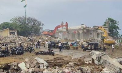 Nine religious sanctums, including mosques and dargahs, were demolished on Saturday as part of a demolition crusade to remove encroachments in the Veraval area of Gir-Somnath district in Gujarat.