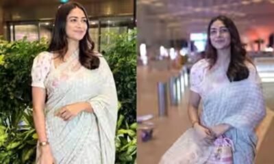 The actor wore the Lucy saree from Priyanka Gupta's Summer assemblage