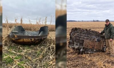 Authorities investigate possible space debris after farmer’s discovery.